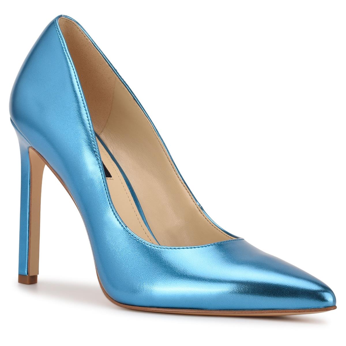 Nine West Tatiana Pointy Kappe Pumps Damen Hellblau | 2460RXCET