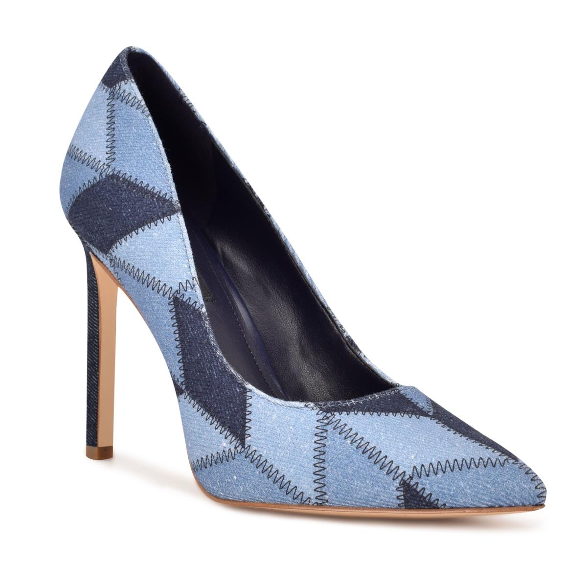 Nine West Tatiana Pointy Kappe Pumps Damen Blau | 4927WUGBE