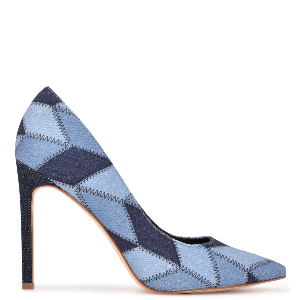 Nine West Tatiana Pointy Kappe Pumps Damen Blau | 4927WUGBE