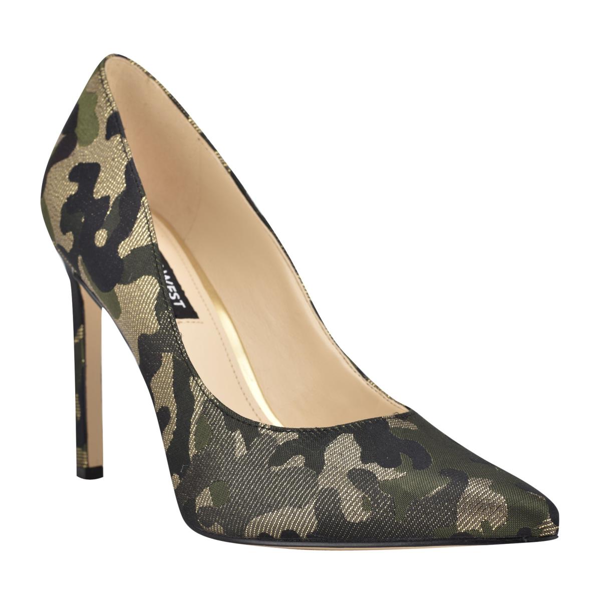 Nine West Tatiana Pointy Kappe Pumps Damen Camouflage | 6935GMWKQ