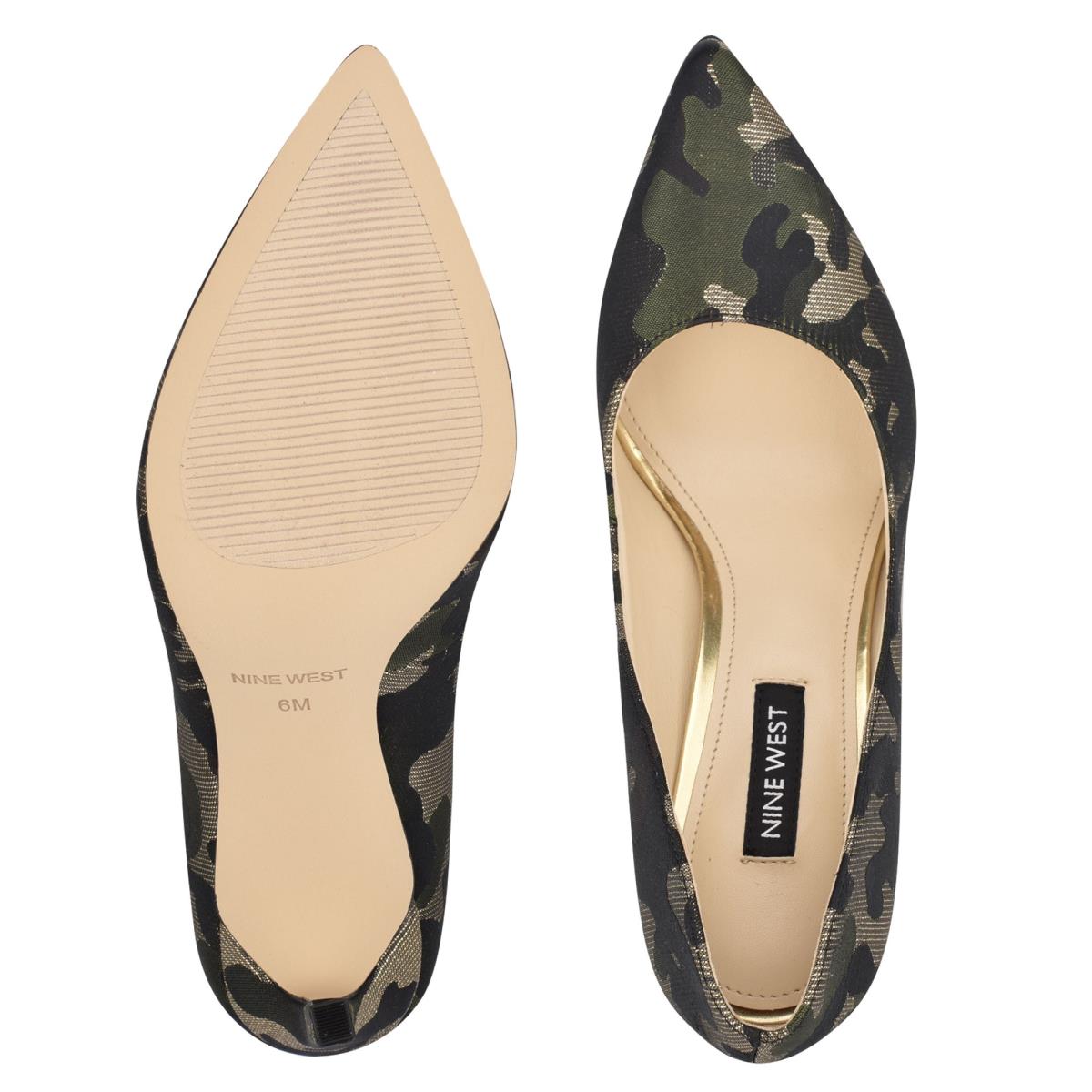 Nine West Tatiana Pointy Kappe Pumps Damen Camouflage | 6935GMWKQ