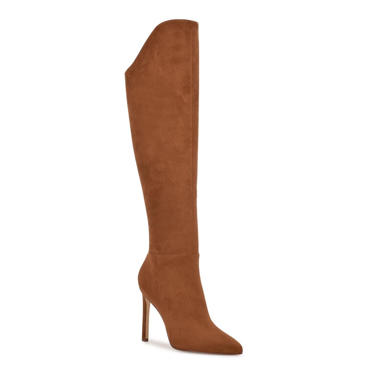 Nine West Teleena Stiefel mit Absatz Damen Braun | 1086ZPLWT