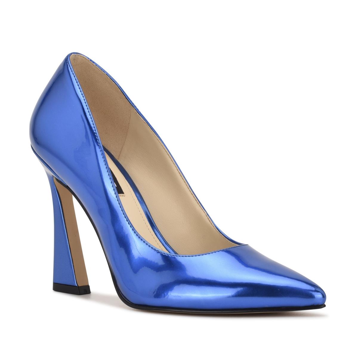 Nine West Trendz Pointy Kappe Pumps Damen Blau | 7432BYFIN