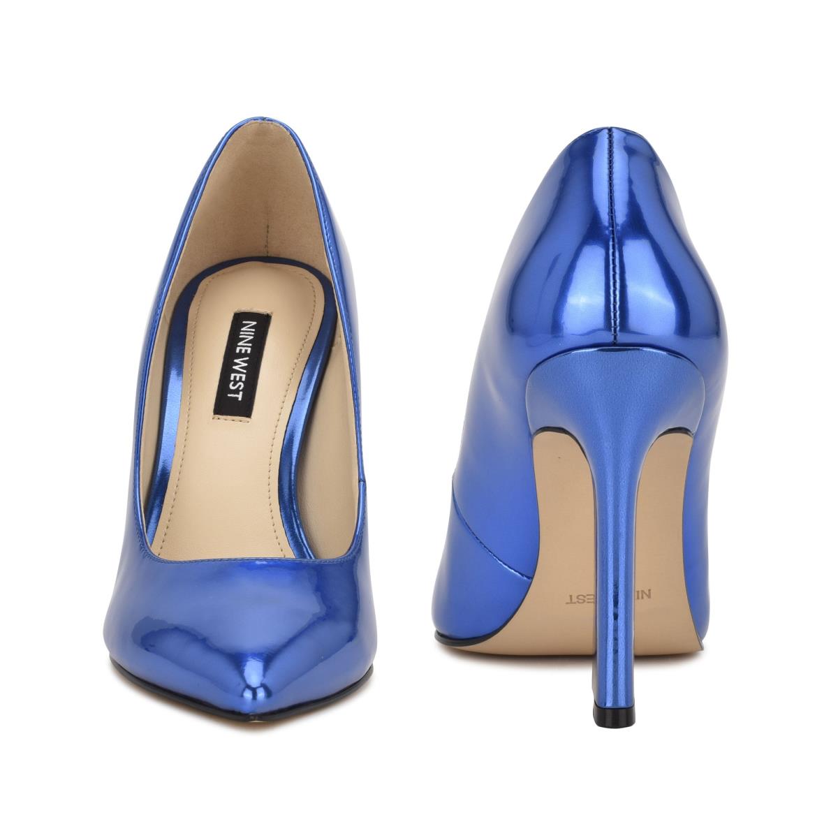 Nine West Trendz Pointy Kappe Pumps Damen Blau | 7432BYFIN