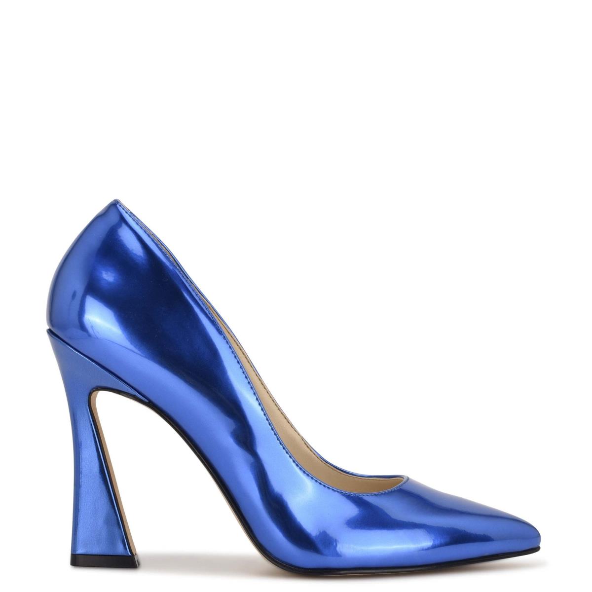 Nine West Trendz Pointy Kappe Pumps Damen Blau | 7432BYFIN