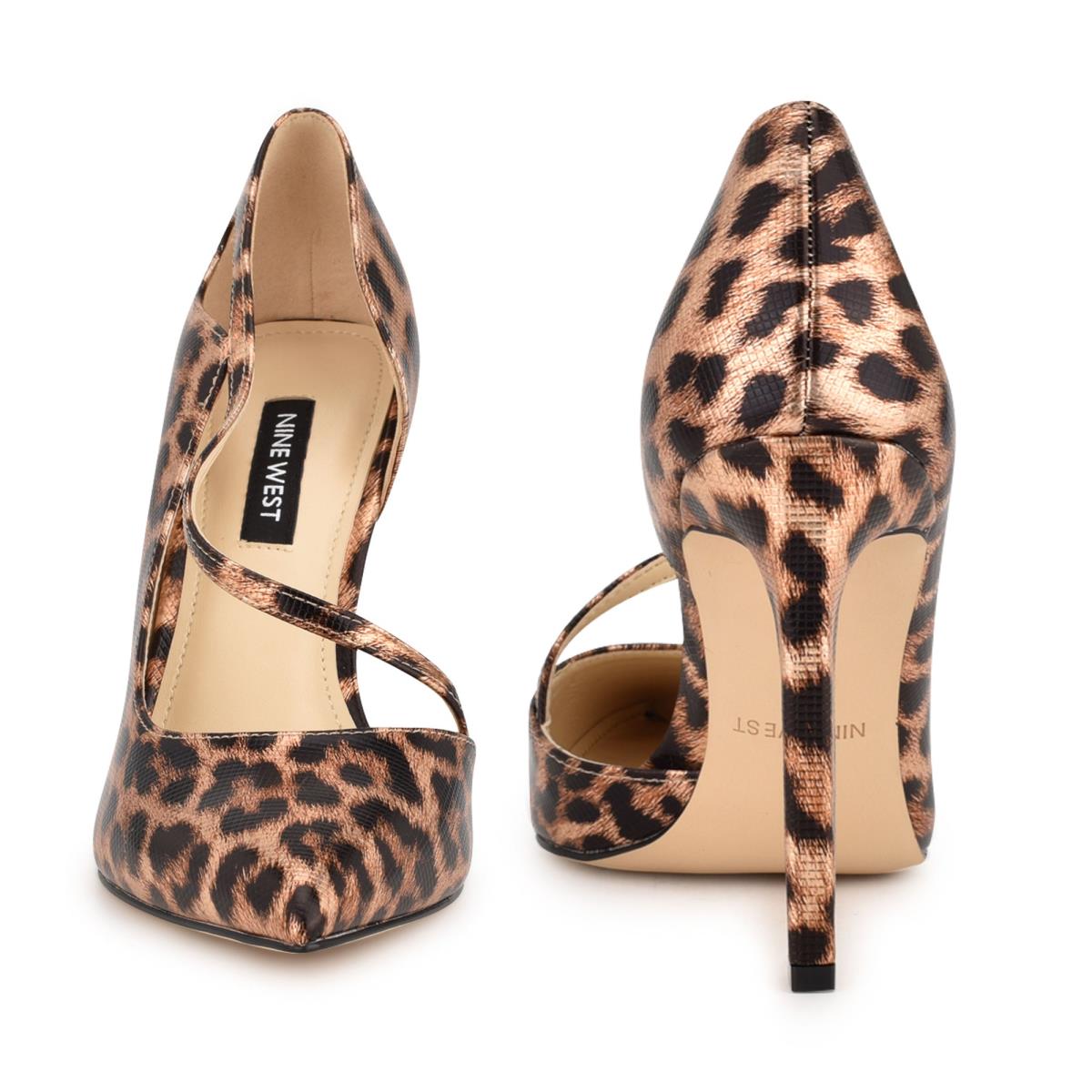 Nine West Twirl Pointy Kappe Pumps Damen Leopard | 7359MVOTR