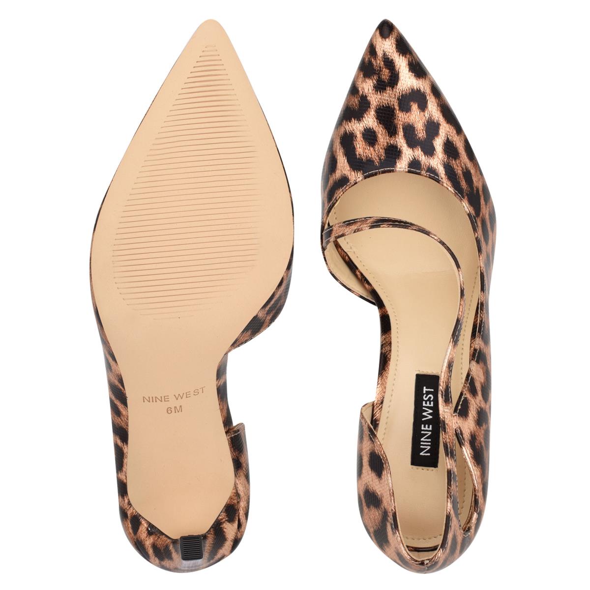 Nine West Twirl Pointy Kappe Pumps Damen Leopard | 7359MVOTR