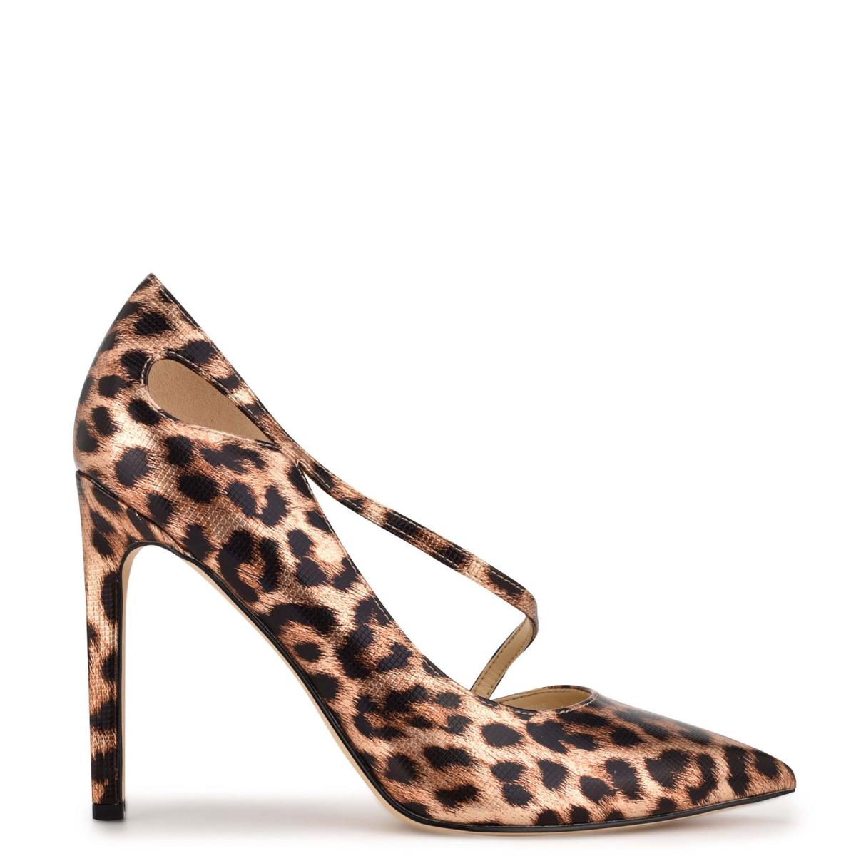 Nine West Twirl Pointy Kappe Pumps Damen Leopard | 7359MVOTR