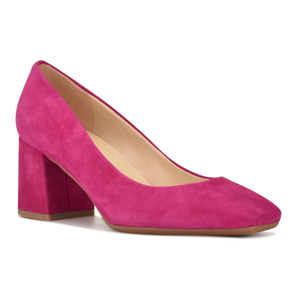 Nine West Vibe 9x9 Block Heel Pumps Damen Rosa | 1607BGNXS