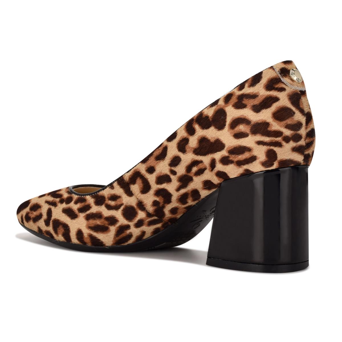 Nine West Vibe 9x9 Block Heel Pumps Damen Leopard | 1746IJSEK