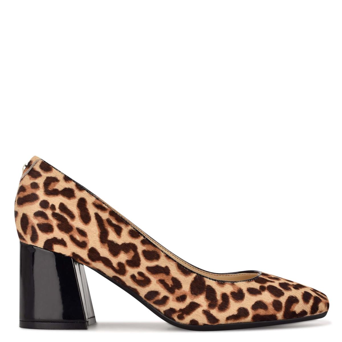 Nine West Vibe 9x9 Block Heel Pumps Damen Leopard | 1746IJSEK