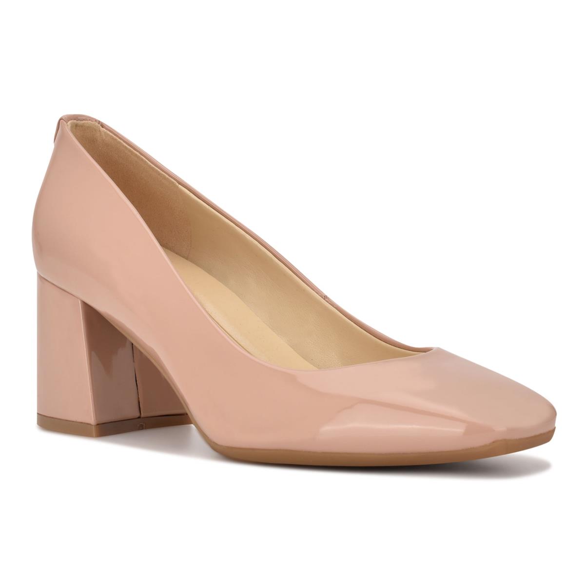 Nine West Vibe 9x9 Block Heel Pumps Damen Beige | 2183ZPOXR