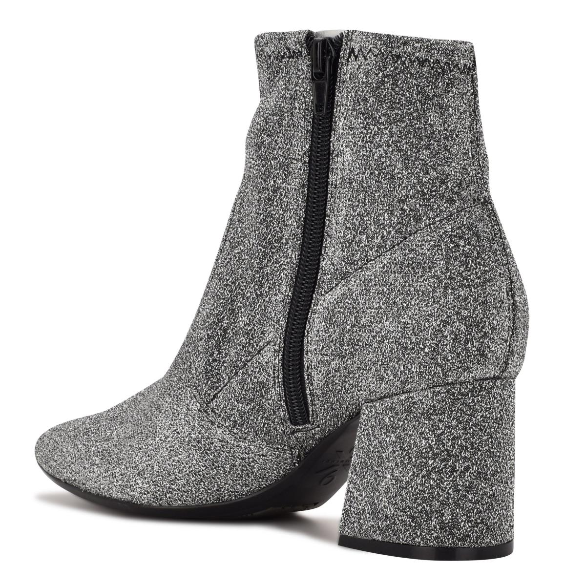 Nine West Viper 9x9 Absatz Stiefeletten Damen Silber | 1857LCREG