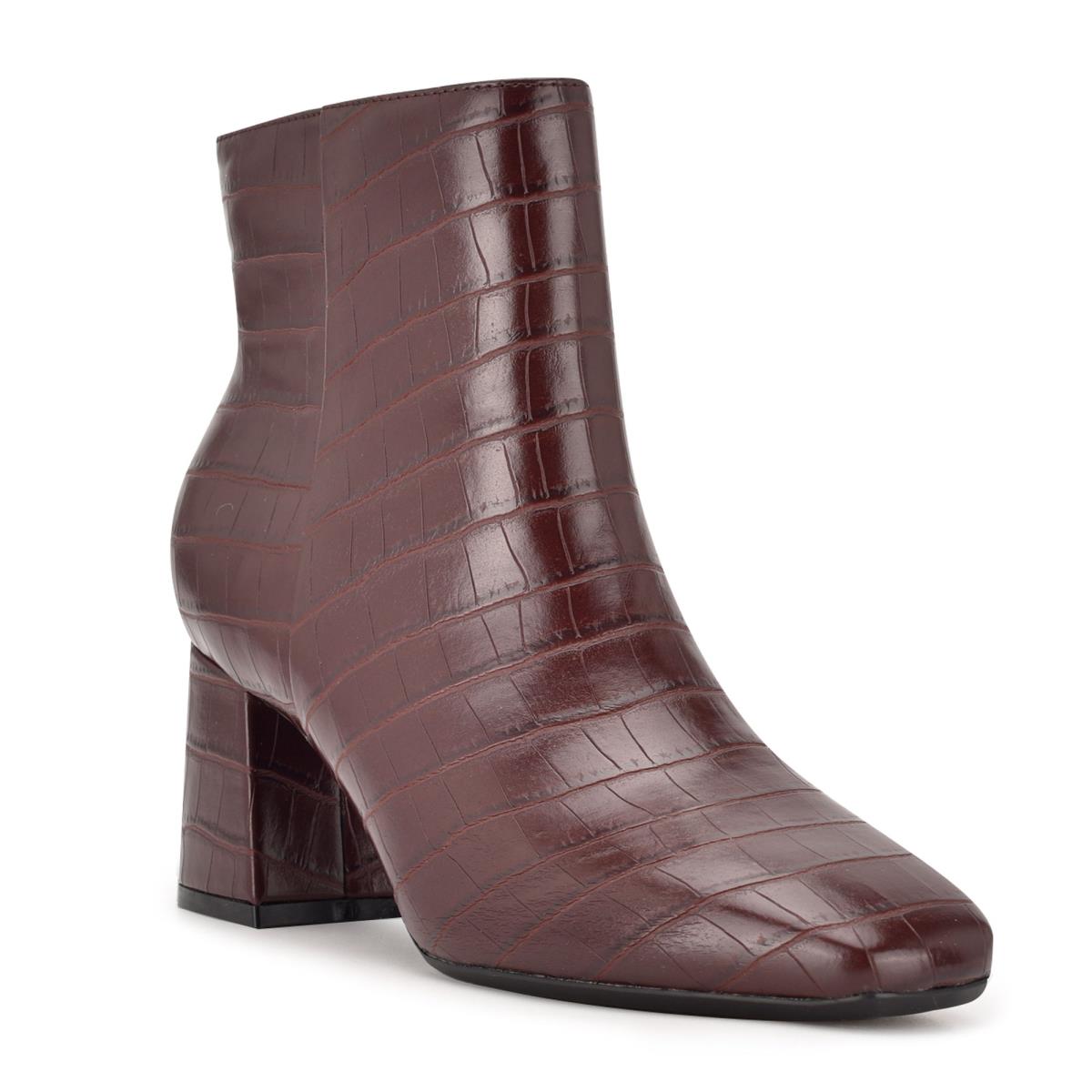 Nine West Vivy 9x9 Absatz Stiefeletten Damen Bordeaux | 6245UBDYL