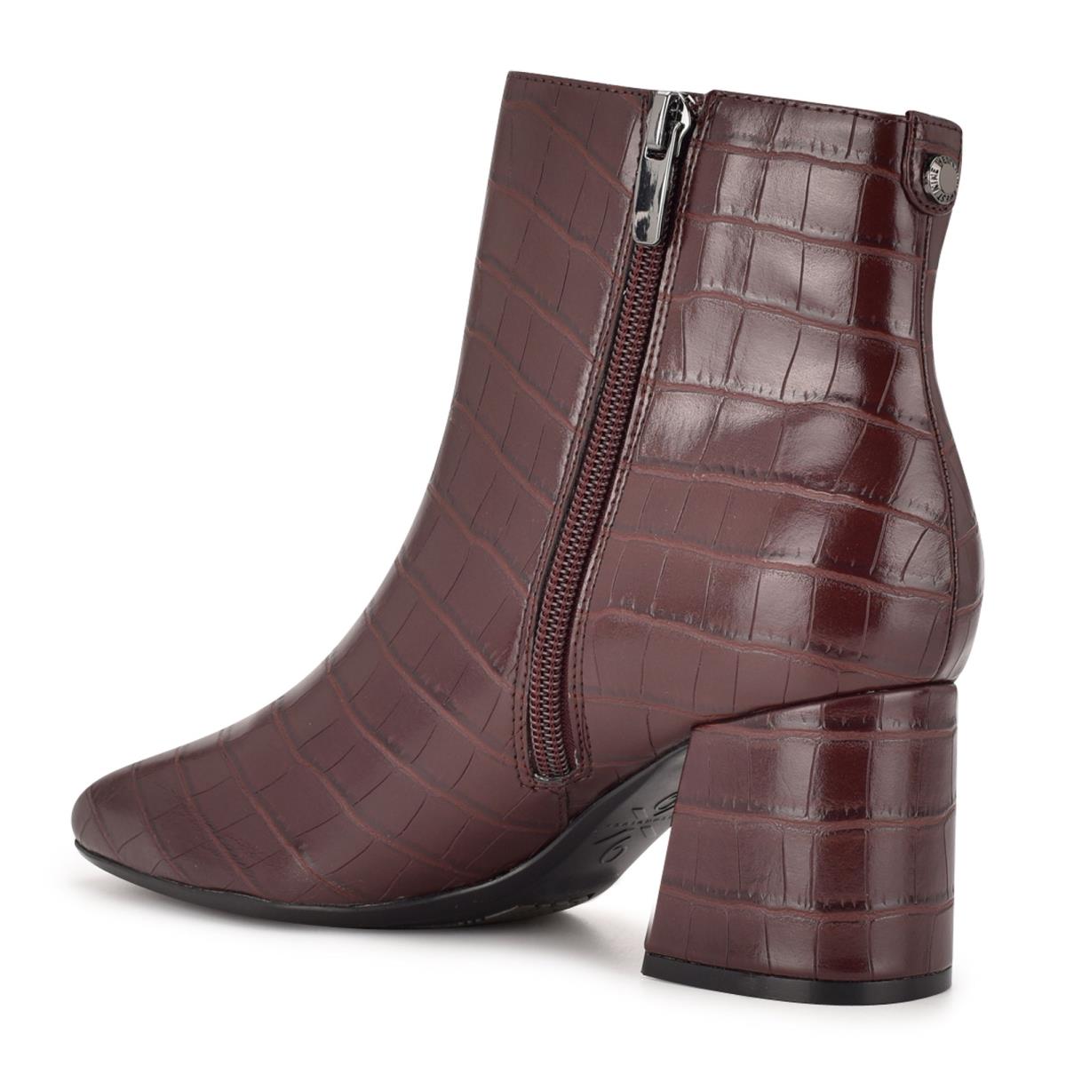 Nine West Vivy 9x9 Absatz Stiefeletten Damen Bordeaux | 6245UBDYL