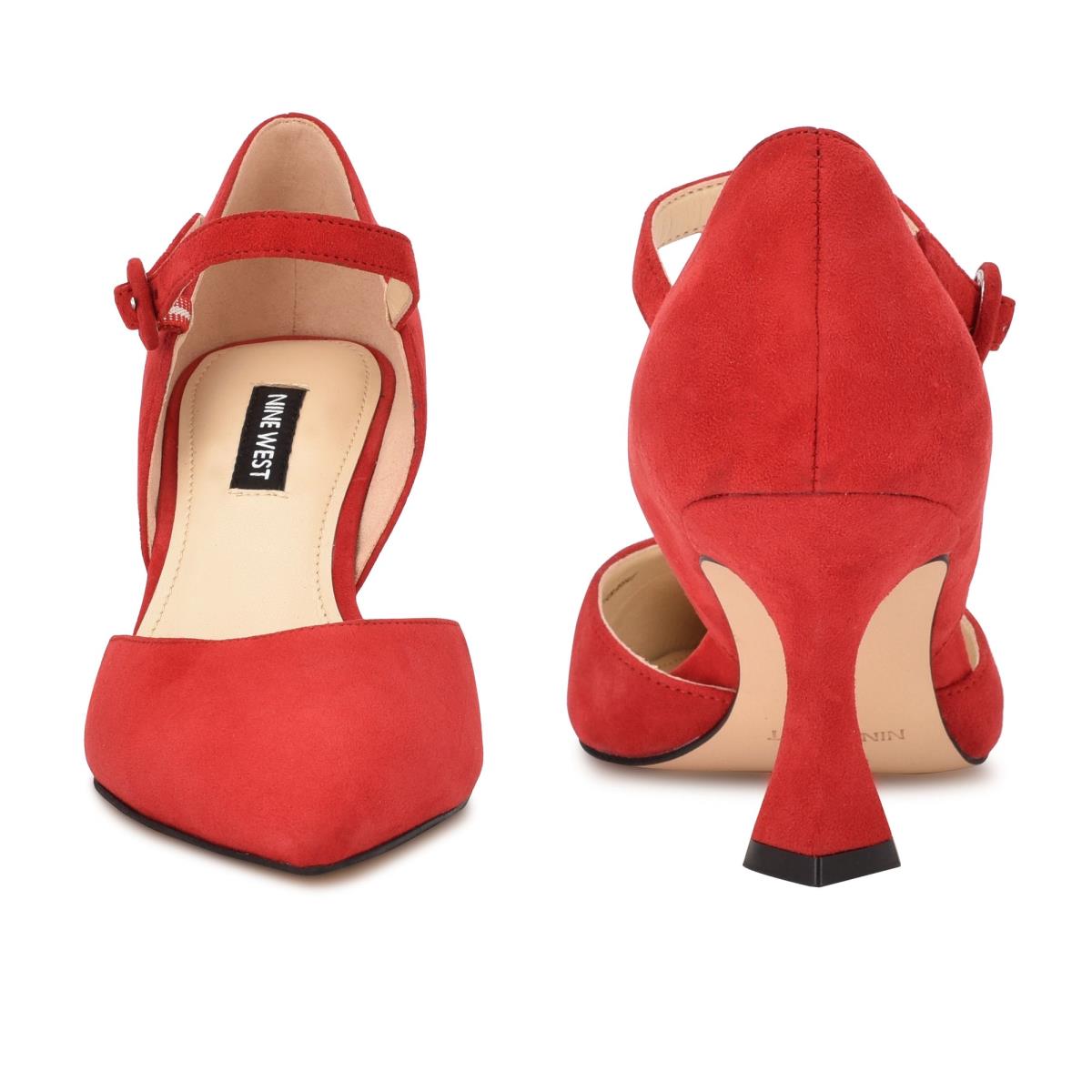 Nine West Wanah Pointy Kappe Pumps Damen Rot | 5093FZLWB