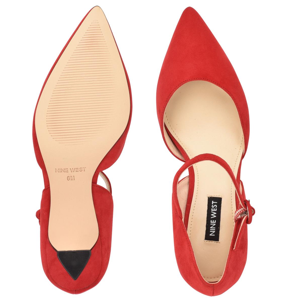 Nine West Wanah Pointy Kappe Pumps Damen Rot | 5093FZLWB