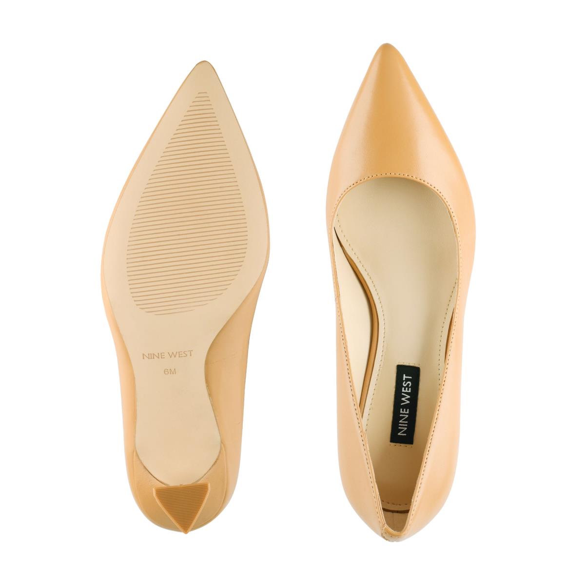 Nine West Workin Pointy Kappe Pumps Damen Beige | 9238HZSBI