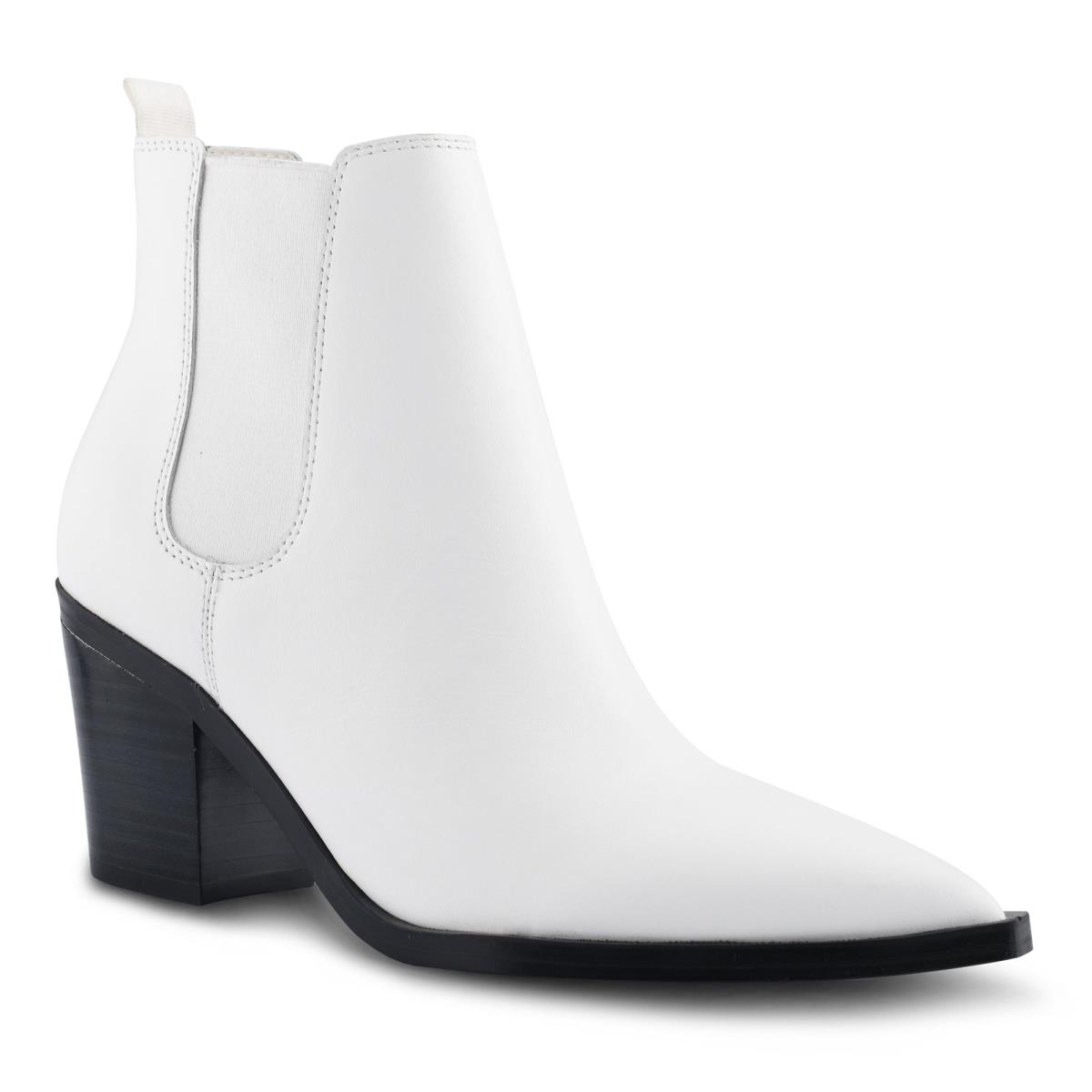 Nine West Wyllis Block Heel Stiefeletten Damen Weiß | 7823UJXAQ