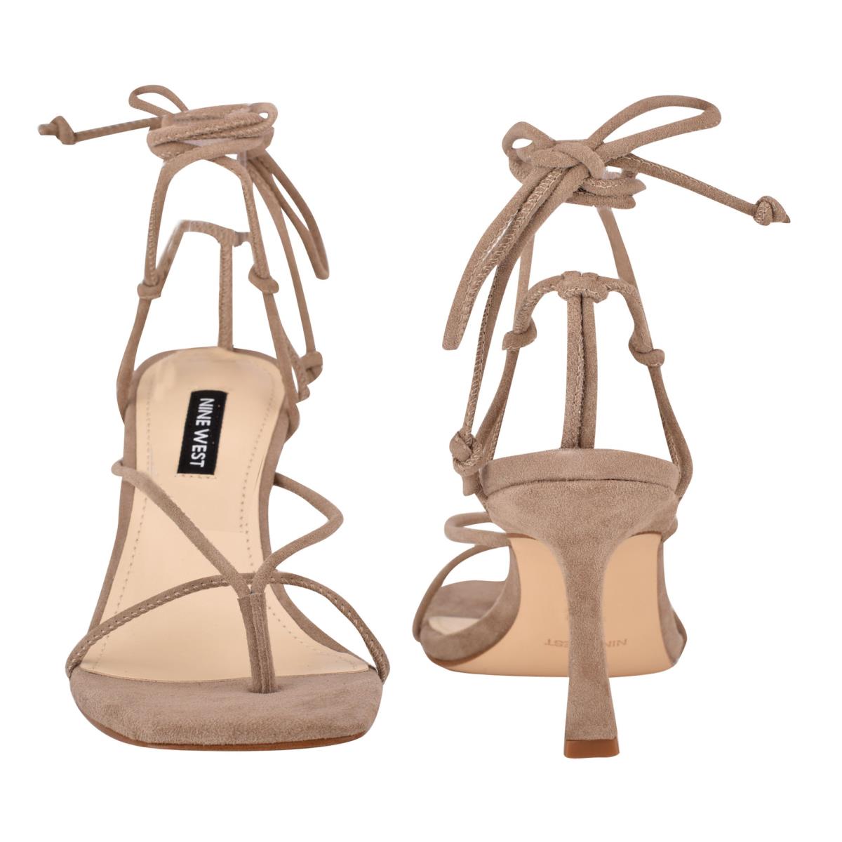 Nine West Yarin Ankle Wrap Sandalen Absatz Damen Braun | 4170KHQWN