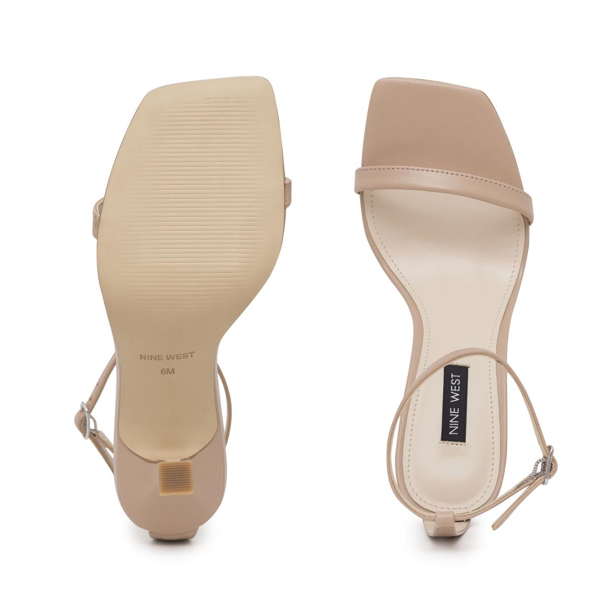 Nine West Yess Ankle Riemchensandalen Damen Beige | 9817PFVYR