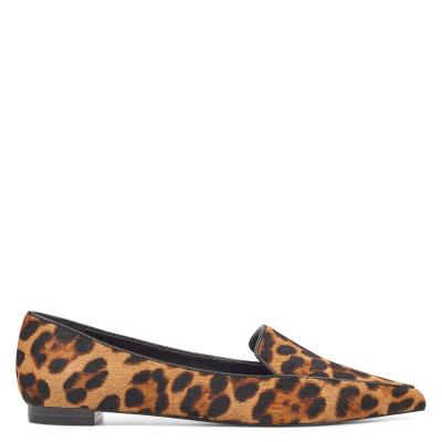 Nine West Abay Smoking Flats Damen Leopard | 9501KIFPX