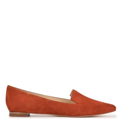 Nine West Abay Smoking Flats Damen Rot | 1670PTMXJ