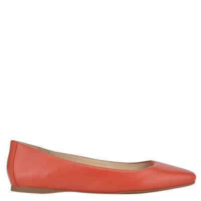 Nine West Alena Square-Kappe Ballerinas Damen Orange | 0963FEUOD