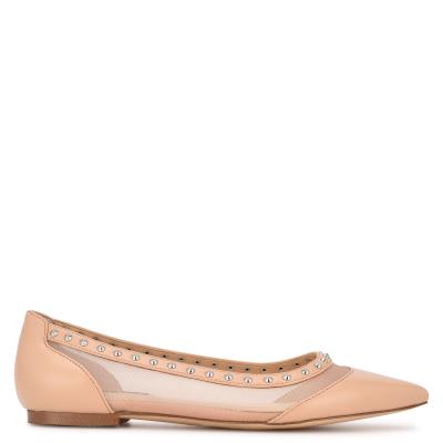 Nine West Bizzie Pointy Kappe Ballerinas Damen Rosa | 4615DLQEF