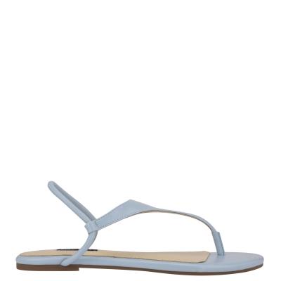 Nine West Braydin Stretch Flache Sandalen Damen Blau | 9425VYZIS