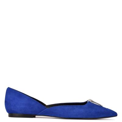 Nine West Brina Pointy Kappe Ballerinas Damen Tiefesblau | 9483XZIWJ