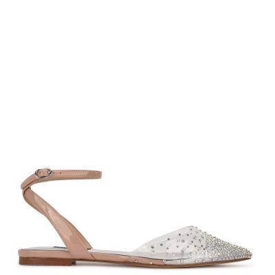 Nine West Briya Pointy Kappe Ballerinas Damen Beige | 7951WESUP