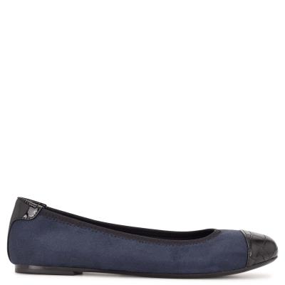 Nine West Capted Ballet Ballerinas Damen Navy | 5071CPRJX