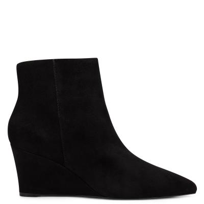 Nine West Carter Wedge Stiefeletten Damen Schwarz | 6283FWVER