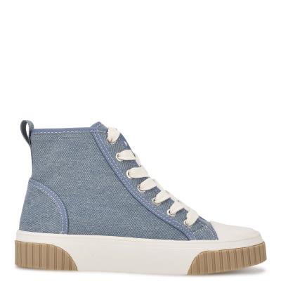 Nine West Dyiane High Top Sneakers Damen Blau | 6395MZLCO