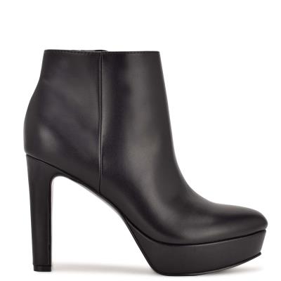 Nine West Glowup Plattform Stiefeletten Damen Schwarz | 3275MYLRJ