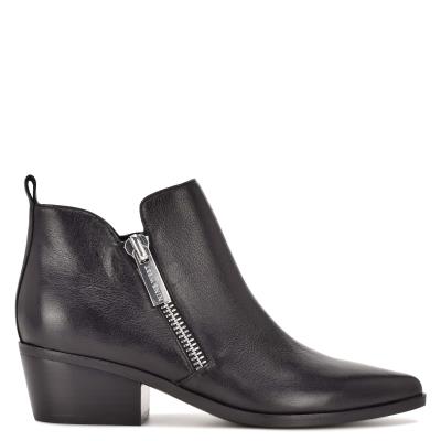 Nine West Single Pointy Kappe Stiefeletten Damen Schwarz | 8465ODART