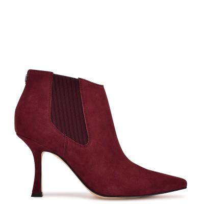 Nine West Sofia Kleider Stiefeletten Damen Bordeaux | 0187GKSPB