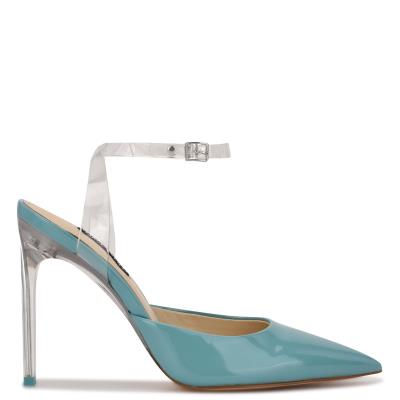 Nine West Sparkea Ankle Riemen Pumps Damen Blau | 7906AICNK