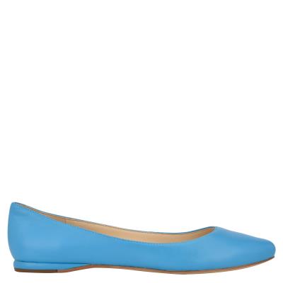 Nine West Speakup Almond Kappe Ballerinas Damen Blau | 1367CLNKH