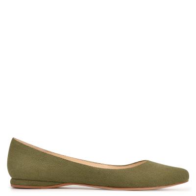 Nine West Speakup Almond Kappe Ballerinas Damen Olivgrün | 1586BIPOW