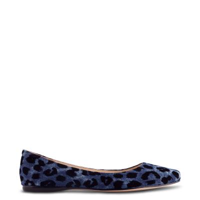 Nine West Speakup Almond Kappe Ballerinas Damen Blau Leopard | 2078JTBAO