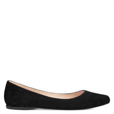 Nine West Speakup Almond Kappe Flats Damen Schwarz | 6532OHLIC