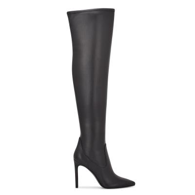 Nine West Tacy Over The Knee Stiefel Damen Schwarz | 4287NMWRT