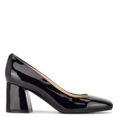 Nine West Vibe 9x9 Block Heel Pumps Damen Schwarz | 1764ZLVXH