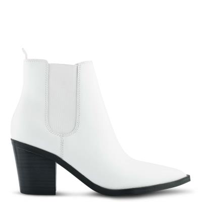 Nine West Wyllis Block Heel Stiefeletten Damen Weiß | 7823UJXAQ